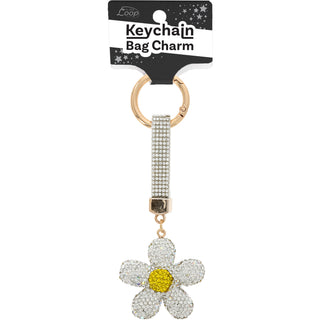 Daisy Gemmed Bag Charm
