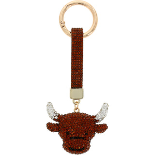 Highland Cow Gemmed Bag Charm