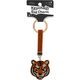 Tiger Gemmed Bag Charm