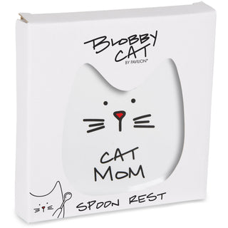 Cat Mom 5" Ceramic Spoon Rest