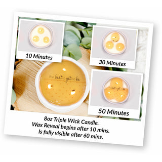 Happily Ever After 8 oz - 100% Soy Wax Reveal Candle Scent: Tranquility