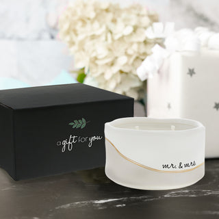 Mr. & Mrs. 8 oz - 100% Soy Wax Reveal Candle Scent: Tranquility