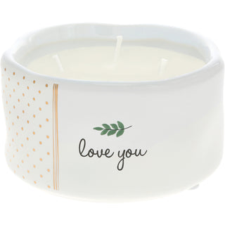 Love You 8 oz - 100% Soy Wax Reveal Candle
Scent: Tranquility