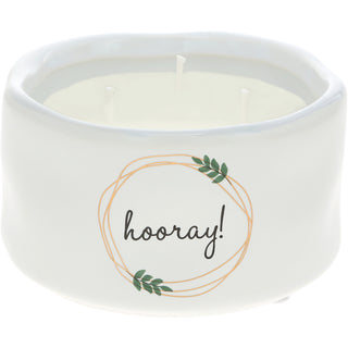 Hooray! 8 oz - 100% Soy Wax Reveal Candle Scent: Tranquility