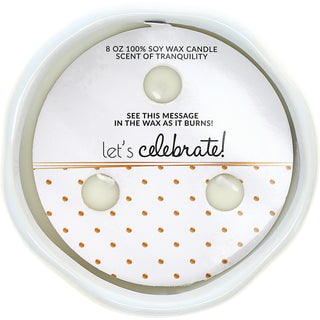 50 Years 8 oz - 100% Soy Wax Reveal Candle Scent: Tranquility