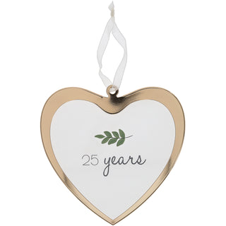25 Years 4.75" Glass Ornament