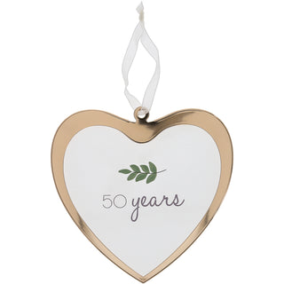 50 Years 4.75" Glass Ornament