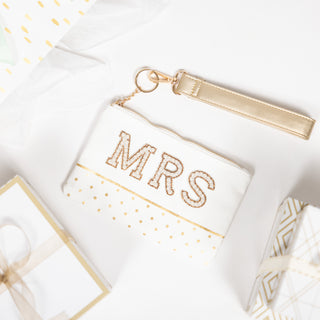 Mrs. 8" x 5" Canvas Wristlet