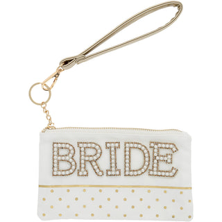 Bride 8" x 5" Canvas Wristlet