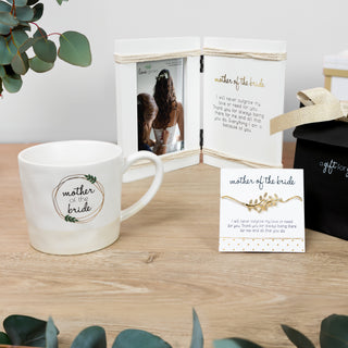 Mother Of The Bride 5.5" x 7.5" Hinged Sentiment Frame (Holds a 4" x 6" Photo)