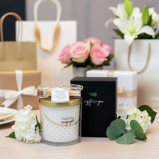 Engaged 10 oz - 100% Soy Wax Candle with Matches Scent: Tranquility