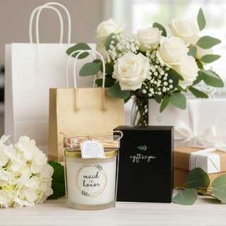 Maid of Honor 10 oz - 100% Soy Wax Candle with Matches Scent: Tranquility
