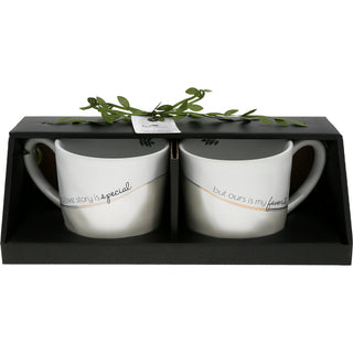 Our Love Story 15 oz Cup (Set of 2)