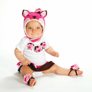Strawberry Sundae Barefoot Booties 6-18 Months