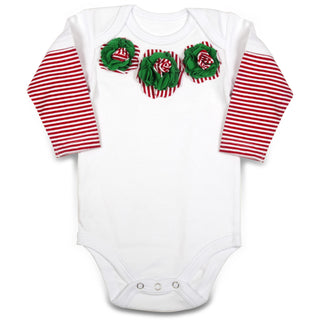 Peppermint Long Sleeve Onesie (3-6 Months)