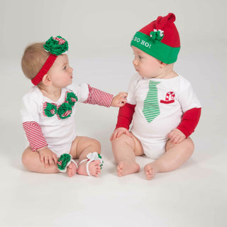 Peppermint Long Sleeve Onesie (3-6 Months)