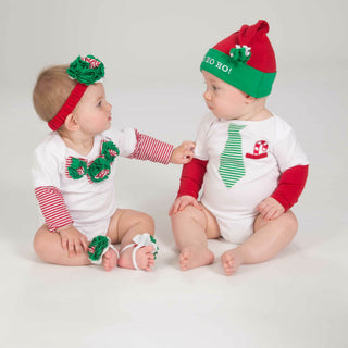 Peppermint Long Sleeve Onesie (3-6 Months)