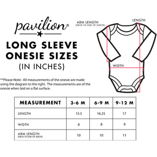 Peppermint Long Sleeve Onesie (3-6 Months)