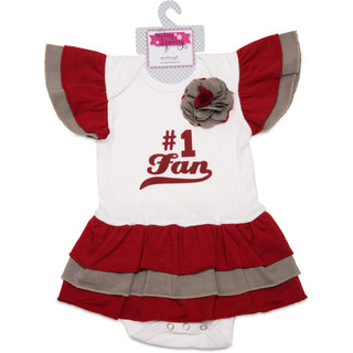 Crimson & Gray #1 Fan Onesie Dress