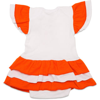 Orange & White #1 Fan Onesie Dress