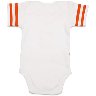 Orange & White Infant Onesie