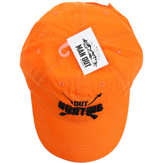 Out Hunting Orange Adjustable Hat