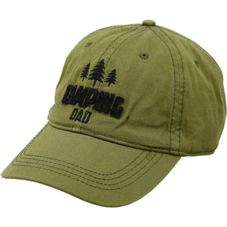 Camping Dad Olive Adjustable Hat