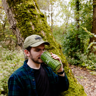 Camping Dad Olive Adjustable Hat