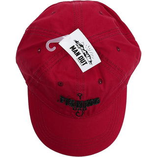Fishing Dad Red Adjustable Hat