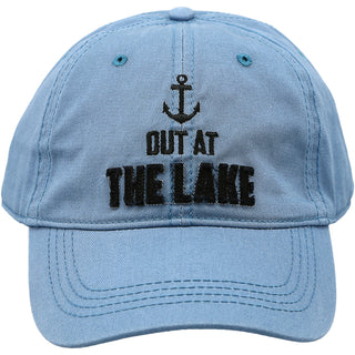 Out at the Lake Cadet Blue Adjustable Hat