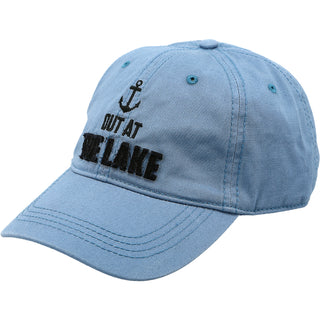 Out at the Lake Cadet Blue Adjustable Hat
