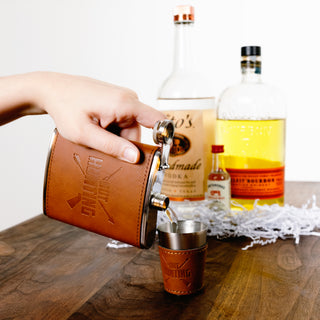 Out Hunting Stainless Shot Glass with Sleeve
