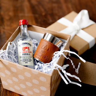 Out Camping Stainless Shot Glass with Sleeve