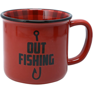 Out Fishing 18 oz Mug