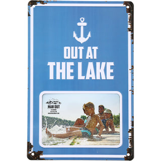 Out at the Lake 8" x 11.75" Tin Frame (Holds 6" x 4" Photo)