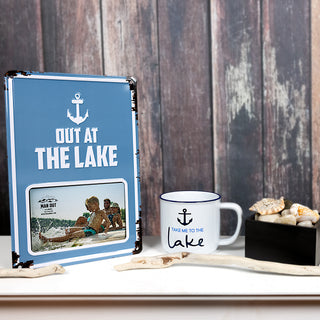 Out at the Lake 8" x 11.75" Tin Frame (Holds 6" x 4" Photo)
