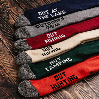 Out at the Lake Men's Socks