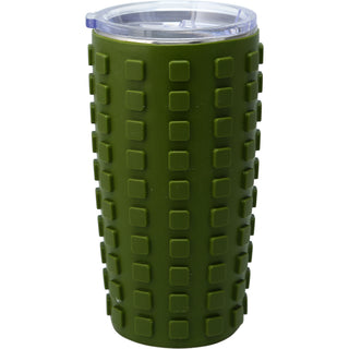 Out Camping 20 oz Travel Tumbler with 3D Silicone Wrap