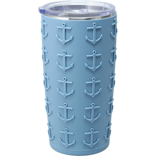 Out at the Lake 20 oz Travel Tumbler with 3D Silicone Wrap