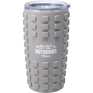 Outdoors Man  20 oz Travel Tumbler with 3D Silicone Wrap