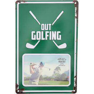Out Golfing 8" x 11.75" Tin Frame
(Holds 6" x 4" Photo)