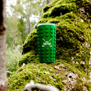 Out Golfing 20 oz Travel Tumbler with 3D Silicone Wrap