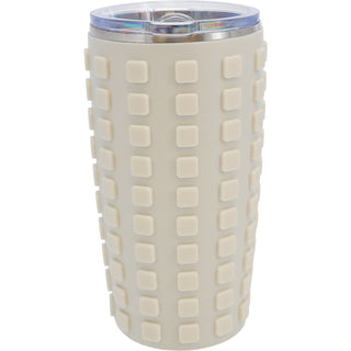 Out at the Beach 20 oz Travel Tumbler with 3D Silicone Wrap