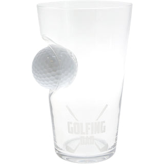 Golfing Dad 15 oz Golf Ball Glass