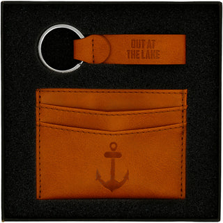 Lake PU Leather Keyring & Wallet Set
