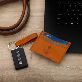 Lake PU Leather Keyring & Wallet Set