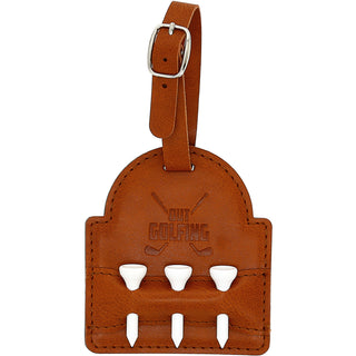 Out Golfing PU Leather Golf Bag Tag