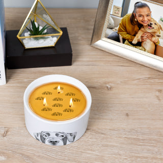 Dog 10 oz - 100% Soy Wax Reveal Triple Wick Candle Scent: Tranquility