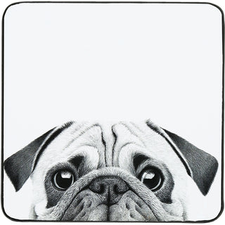 Pug 4.25" Coaster