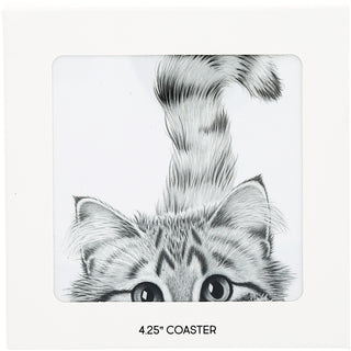 Cat 4.25" Coaster